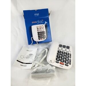 Simpl Telephone Photo Dial 6 Speed Easy Dial Big Button Phone Senior Memory Loss